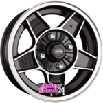 ATS CLASSIC Diamant-Schwarz Frontpoliert 5.50&nbsp;x&nbsp;15&nbsp;ET&nbsp;25.00&nbsp;4x130.00