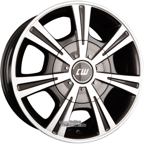 BORBET CH Einteilig Mistral Anthracite Glossy Polished