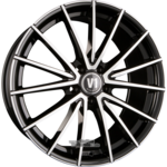 V1 Wheels V2 Einteilig Schwarz Front Poliert SP+ 8.50 x 19 ET 35.00 5x120.00